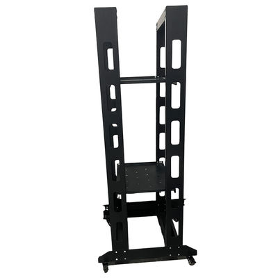 6U Heavy Duty 4 Post Open Frame Server Rack per l'organizzazione di reti CCTV e all'aperto