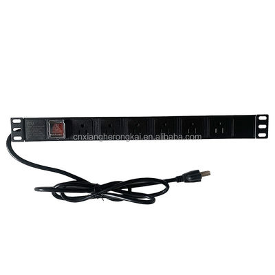 Interruttore a doppia rottura 8 Way 20A American Standard Power Socket PDU per la distribuzione di energia