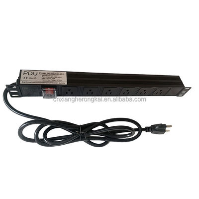 Interruttore a doppia rottura 8 Way 20A American Standard Power Socket PDU per la distribuzione di energia