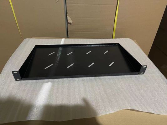 SPCC Acciaio laminato a freddo 1U vassoio di tastiera a ventilazione per vassoio di comunicazione montato su rack