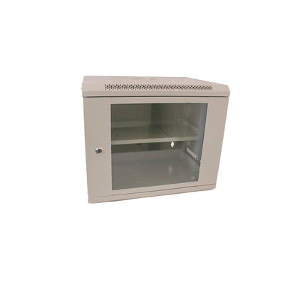 SPCC Porta in vetro rinforzato a freddo montata a muro in acciaio a rete Server Rack 450*530*400
