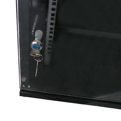 Due chiavi di blocco 6U Montaggio a parete Rack di rete 19 pollici Rack per computer Piccolo armadio di rete
