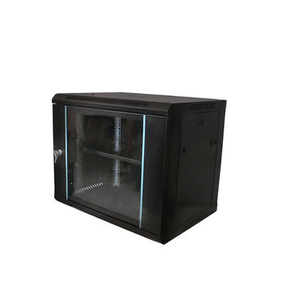 9U Data Center Server Rack Cabinet realizzato in acciaio laminato a freddo SPCC per la rete di ufficio