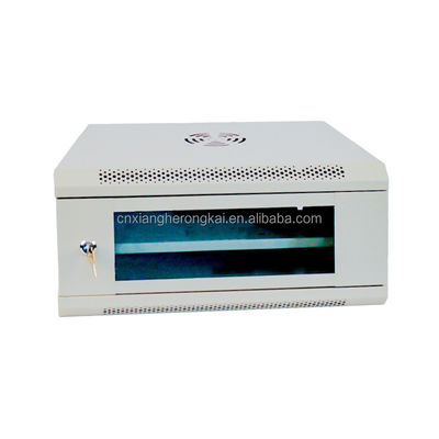 Armadio rack per server OEM 4U Armadio di rete in acciaio laminato a freddo SPCC da 19 pollici con montaggio a parete