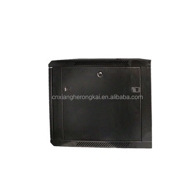 6U cabinet di rete montato a parete con rack server standard e due chiavi di blocco