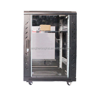 18u 22u 24u Servitore in acciaio laminato a freddo Rack Network Cabinet con servizio OEM opzionale